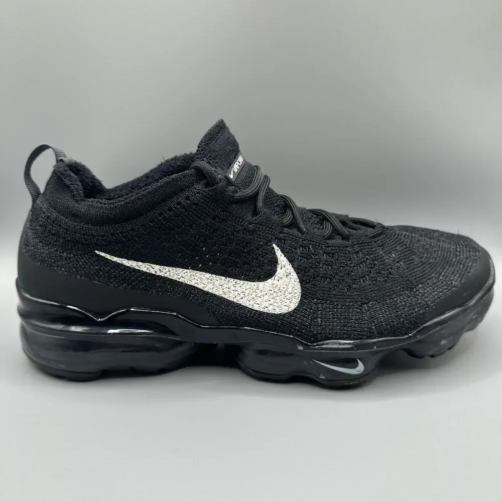 Nike Air VaporMax Flyknit Women Size 7.5 Black White Running Shoes DV6840-002